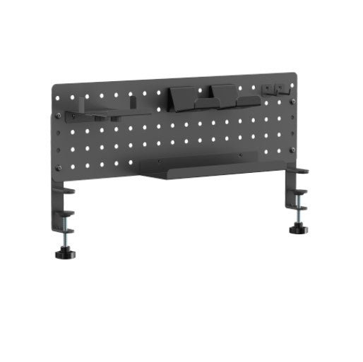 Brateck GMPB-05-02-B Clamp-on desk Pegboard Organizer with Storage Kits (Black) (LS) - Image 5