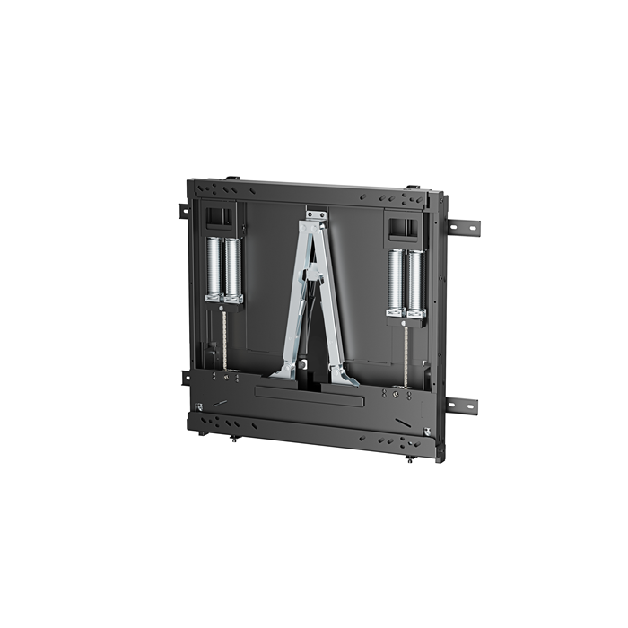Brateck Manual Height-Adjustable Display Wall Mount for most 65"-86" TVs Weight Capacity: 35~65kg, VESA Compatible: 200x200 up to 800x600 Black (LS) - Image 2