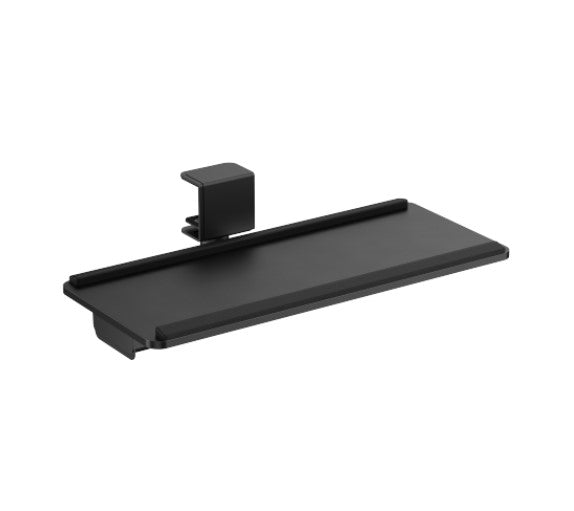 Brateck KBT11-01 Clamp-On Sit-Stand Keyboard Tray with Wrist Rest & Storage Drawer (Black) (LS) - Image 1