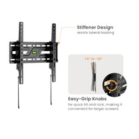 Brateck KL38-44T Large-Screen Compact Tilt TV Wall Mount Fit Screen Size: 32"-75" Up to  75kg, Fit Curved TV, 50x438x425mm (LS) - Image 2