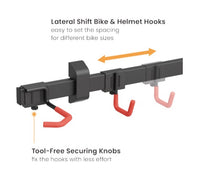 Brateck LBM09-03 Catch-All Wall Mounted Bike Rack For 3 Bikes (Black) (LS) - Image 2