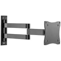 Brateck Aluminum Articulating TV Wall Mount, 13–27", 15kg Capacity, VESA 75x75/100x100, Full Motion, ±70° Tilt, ±90° Swivel, 50–372mm Extension - Image 1