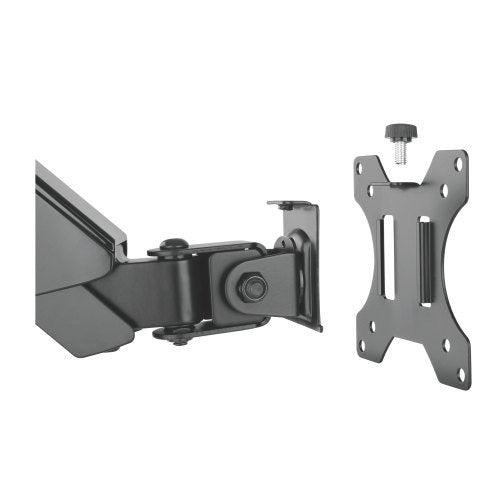 Brateck Single Screen Wall Mounted Gas Spring Monitor Arm,17"-32",Weight Capacity (per screen) 8kg; Matte Black - Image 3