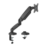 Brateck Economy Single Screen Spring-Assisted Monitor Arm Fit Most 17"-32" Monitor Up to 9 kg VESA 75x75/100x100, Matte Black - Image 1
