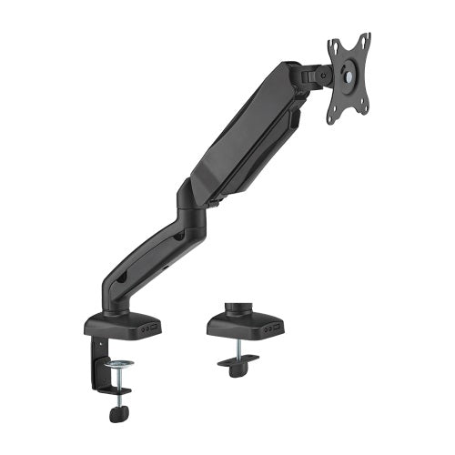 Brateck Economy Single Screen Spring-Assisted Monitor Arm Fit Most 17"-32" Monitor Up to 9 kg VESA 75x75/100x100, Matte Black - Image 1