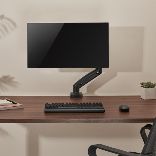 Brateck Economy Single Screen Spring-Assisted Monitor Arm Fit Most 17"-32" Monitor Up to 9 kg VESA 75x75/100x100, Matte Black - Image 2