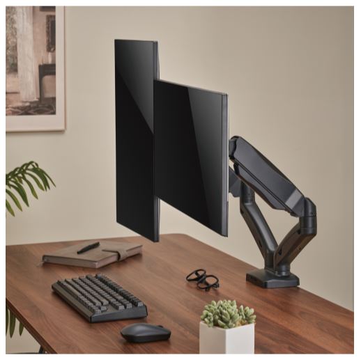 Brateck Dual Monitor Interactive Counterbalance LCD VESA Desk Clamp and Grommet Mount Fit most 17''-32'' Monitors Up to 9kg per screen (LS) - Image 2