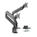 Brateck Dual Monitors Aluminum Heavy-Duty Gas Spring Monitor Arm Fit Most 17‘-35’ Monitors Up to 15kg per screen VESA 75x75/100x100 - Image 1