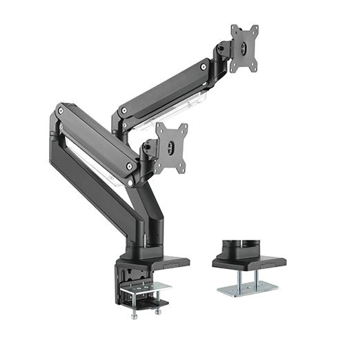 Brateck Dual Monitors Aluminum Heavy-Duty Gas Spring Monitor Arm Fit Most 17‘-35’ Monitors Up to 15kg per screen VESA 75x75/100x100 - Image 3