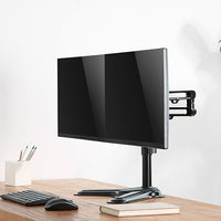Brateck Dual Free Standing Monitor Premium Articulating Aluminum Monitor Stand Fit Most 17"-32" Monitors Up to 8kg per screen VESA 75x75/100x100 - Image 4