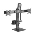 Brateck Dual Screens Vertical Lift Monitor Stand With Thin Client CPU Mount  Fit Most 17"-27" Monitor Up to 6kg per screen VESA 100x100,75x75 (LS) - Image 1