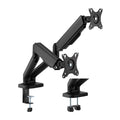 Brateck Cost-Effective Spring-Assisted Dual Monitor Arm Fit Most 17"-32" Monitor Up to 9KG VESA 75x75,100x100(Black) - Image 1