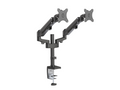 Brateck Dual Monitors Heavy-Duty Aluminum Gas Spring Monitor Arm Fit Most 17''-32'' Up to 12kg per screen VESA 75x75/100x100 (LS) - Image 1