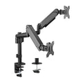 Brateck Dual Monitors Pole-Mounted Gas Spring Monitor Arm Fit Most 17"-32" Monitors Up to 9kg per screen VESA 75x75/100x100 - Image 1