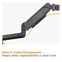 Brateck Dual Monitors Pole-Mounted Gas Spring Monitor Arm Fit Most 17"-32" Monitors Up to 9kg per screen VESA 75x75/100x100 - Image 4