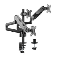 Brateck Triple Monitors Pole-Mounted Gas Spring Monitor Arm Fit Most 17"-27" Monitors Up to 7kg per screen VESA 75x75/100x100 - Image 1