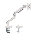 Brateck Single Monitor Premium Slim Aluminum Spring-Assisted Monitor Arm Fix Most 17"-32" Monitor Up to 9kg per screen VESA 75x75/100x100 - White - Image 1