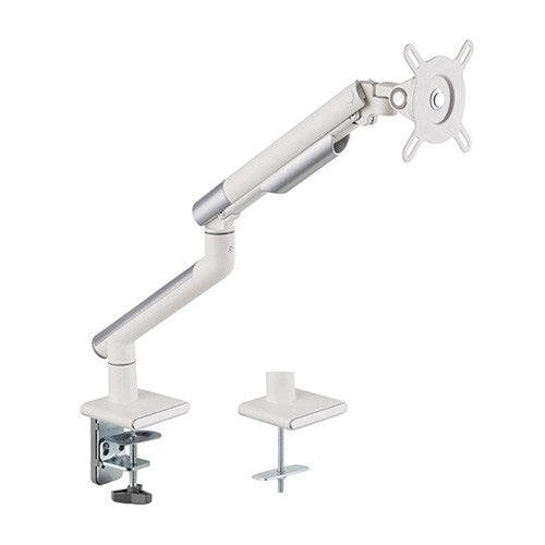 Brateck Single Monitor Premium Slim Aluminum Spring-Assisted Monitor Arm Fix Most 17"-32" Monitor Up to 9kg per screen VESA 75x75/100x100 - White - Image 5