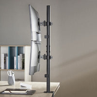 Brateck Vertical Pole Mount Dual-Screen Monitor Mount Fit Most 17"-32" Monitors, Up to 9kg per screen VESA 75x75/100x100 - Image 2