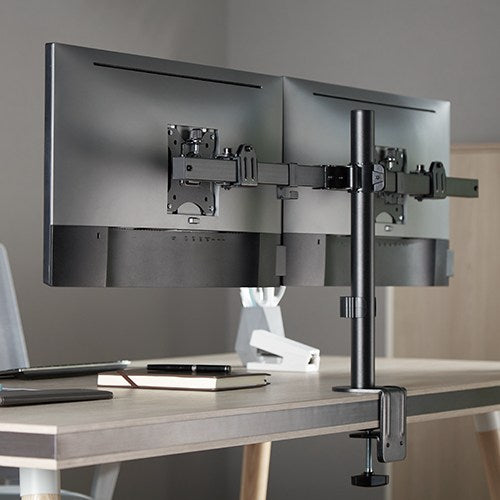 Brateck Pole Mount Dual-Screen Monitor Mount Fit Most 17"-32" Monitors, Weight Capacity (per screen): 9kg VESA 75x75/100x100 - Image 2