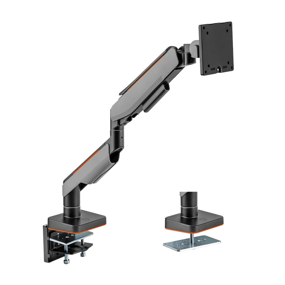 Brateck Single Heavy-Duty Gaming Monitor Arm Fit Most 17"-49" Monitor Up to 20KG, Fit Curved Monitor,  VESA 75x75,100x100 (LS) - Image 1