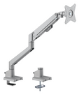 Brateck Single Monitor Thin Gas Spring Monitor Arm Fit Most 17"-32" Monitors, Up to 9kg per screen VESA 75x75/100x100 Matte Silver - Image 1