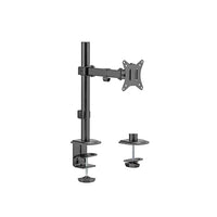 Brateck Single-Monitor Steel Articulating Monitor Mount Fit Most 17"-32" Monitor Up to 9KG VESA 75x75,100x100 (Black) (LS) - Image 1