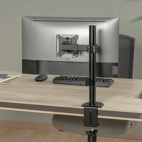 Brateck Single-Monitor Steel Articulating Monitor Mount Fit Most 17"-32" Monitor Up to 9KG VESA 75x75,100x100 (Black) (LS) - Image 2