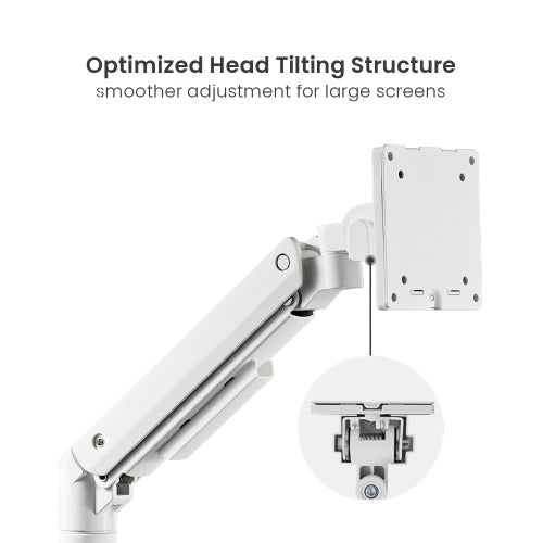 Brateck Fabulous Desk-Mounted Heavy-Duty Gas Spring Monitor Arm Fit Most 17"-49" Monitor Up to 20KG VESA 75x75,100x100 (Black) - Image 2