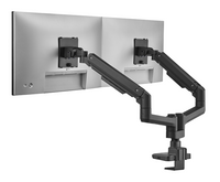 Brateck Fabulous Pole-Mounted Gas Spring Dual Monitor Arm Fit Most 17"-35" Monitors, Up to 20kg per screen VESA 75x75/100x100 Fine Texture Black （LS） - Image 3