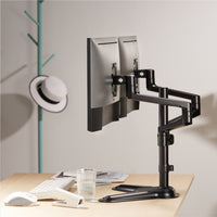 Brateck Premium Aluminum Articulating Monitor Stand Fit Most 17"-32" Monitor Weight Capacity Up to 8KG VESA 75x75,100x100 (LS) - Image 2