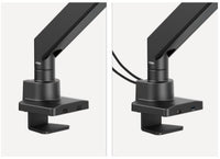 Brateck LDT80-C012UC Super Heavy-Duty Gas Spring Monitor Arm with USB-A and USB-C Ports For most 17"~57" Monitors, Matte Black(New) - Image 3