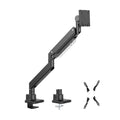 Brateck LDT80-C012 Super Heavy-Duty Gas Spring Monitor Arm For most 17"~57" Monitors, Fit Curved Monitor, Matte Black - Image 1