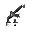 Brateck LDT82-C024-BK Dual Screen Heavy-Duty Gas Spring Monitory Arm with For most 17"~35" Monitors, Matte Black - Image 1