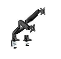 Brateck LDT82-C024-BK Dual Screen Heavy-Duty Gas Spring Monitory Arm with For most 17"~35" Monitors, Matte Black - Image 1
