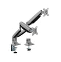 Brateck LDT82-C024E DUAL SCREEN HEAVY-DUTY MECHANICAL SPRING MONITOR ARM For most 17"~35" Monitors, Matte Silver (LS) - Image 1