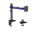 Brateck LDT89-C012 Amethyst Articulating Gaming Monitor Arm Matte Black, Fit Screen Size: 17"-40" Up to 12 KG, VESA 75x75,100x100 (LS) - Image 1