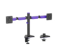 Brateck LDT89-C024 Matte Black Amethyst Articulating Gaming Dual Monitor Arm,  Fit Screen Size: 17"-32", Screen Quantity: 2 (LS) - Image 1