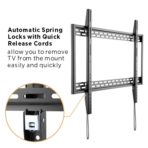 Brateck X-Large Heavy-Duty Fixed Curved & Flat Panel Plasma/LCD TV Wall Mount Bracket for 60"- 100" TVs, 1009x630x32mm - Image 3