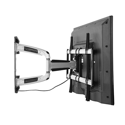 Brateck Chic Aluminum Full-Motion TV Wall Mount For 37"-70" Curved & Flat panel TVs up to 35KG, Matte Black & Metallic Grey  (LS) - Image 2