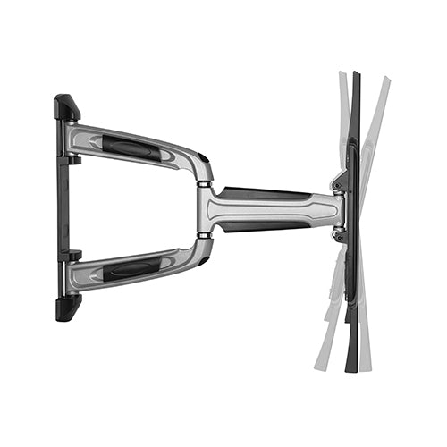 Brateck Chic Aluminum Full-Motion TV Wall Mount For 37"-70" Curved & Flat panel TVs up to 35KG, Matte Black & Metallic Grey  (LS) - Image 4