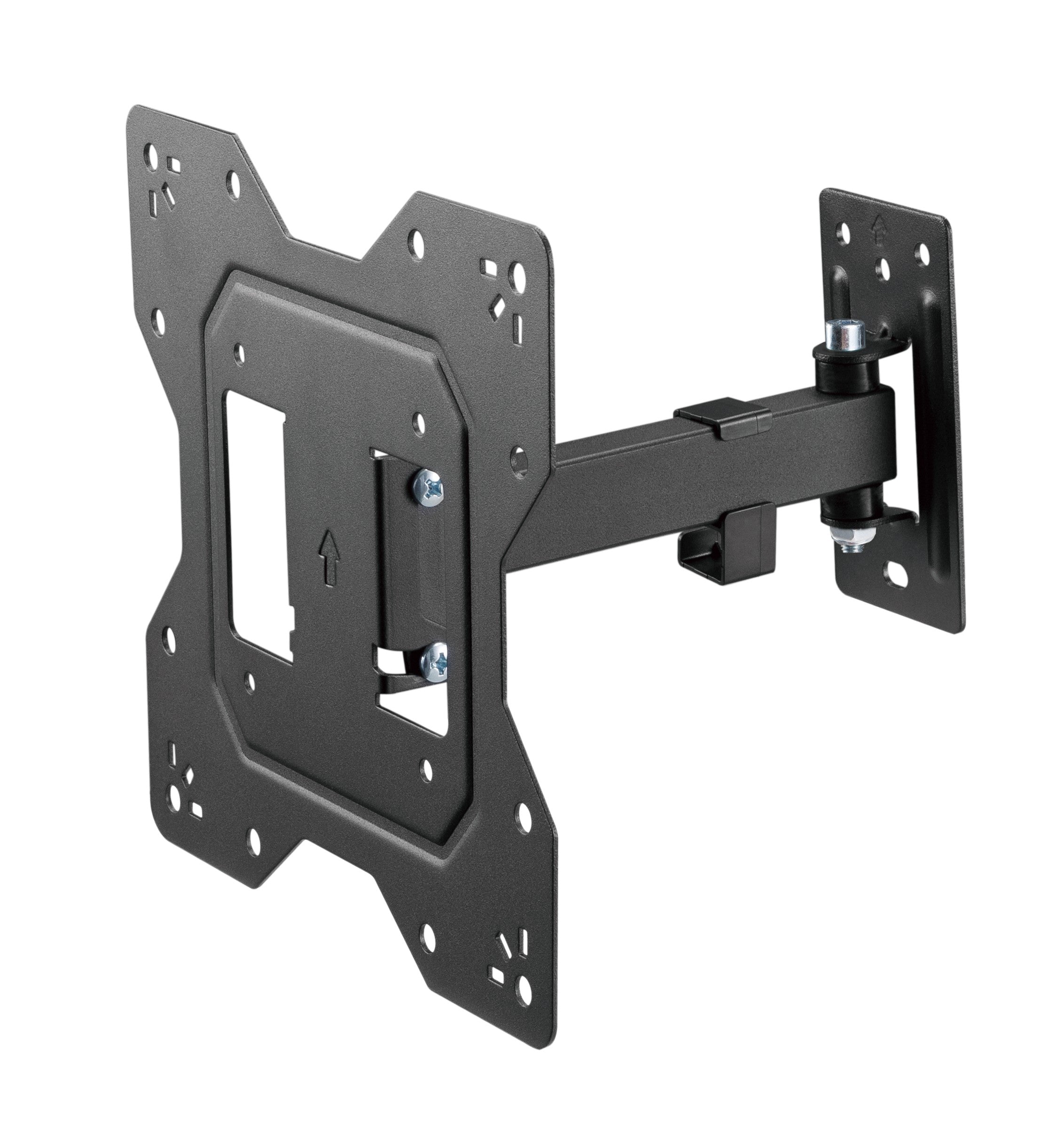 Brateck Economical Full-Motion TV Wall Mount For 23"-43" Fit Curved TV up to 30KG, VESA 100x100,100x200,200x100,200x200 Fine Texture Black (LS) - Image 2
