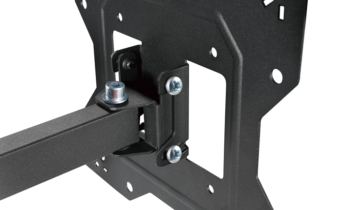 Brateck Economical Full-Motion TV Wall Mount For 23"-43" Fit Curved TV up to 30KG, VESA 100x100,100x200,200x100,200x200 Fine Texture Black (LS) - Image 3