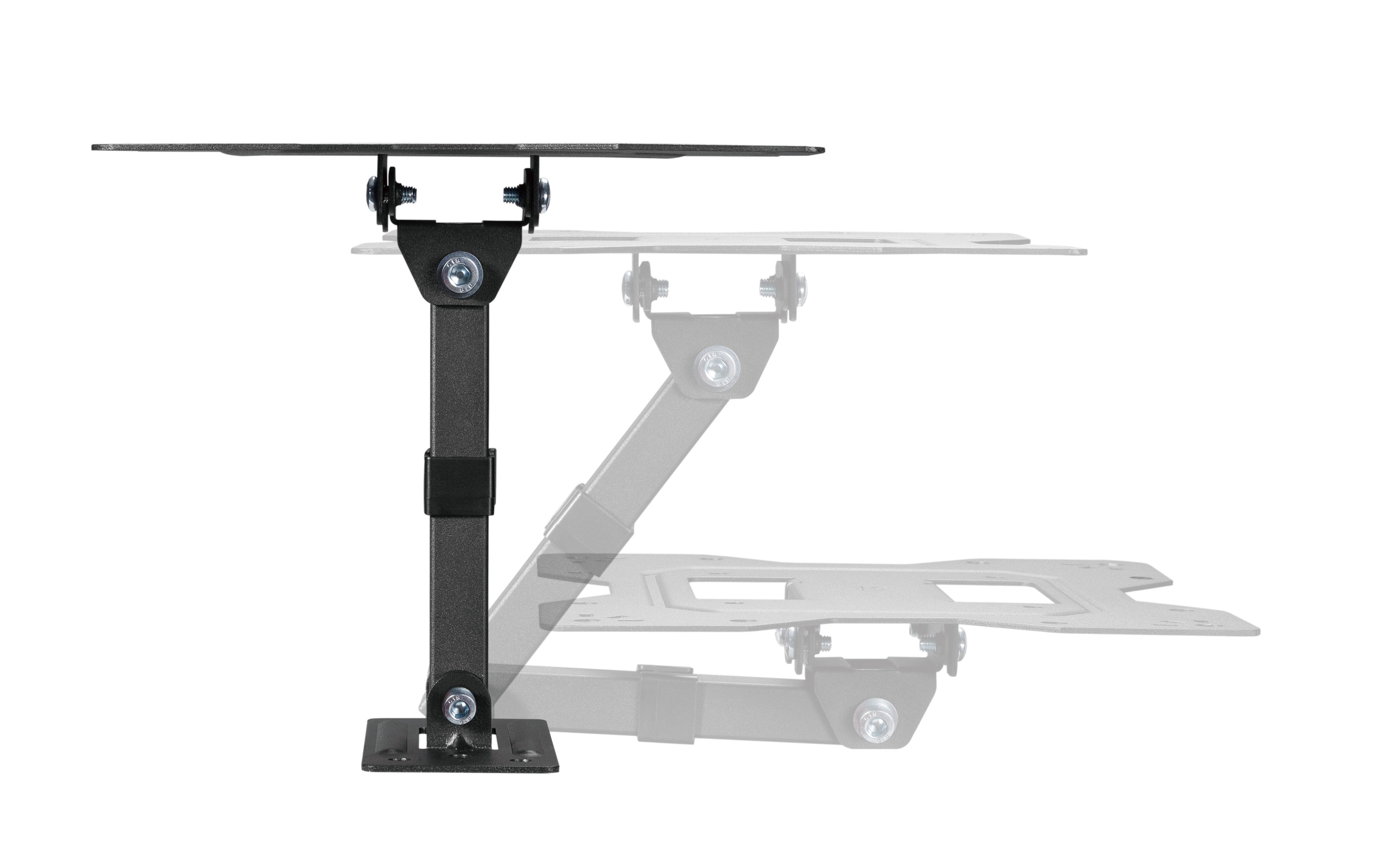 Brateck Economical Full-Motion TV Wall Mount For 23"-43" Fit Curved TV up to 30KG, VESA 100x100,100x200,200x100,200x200 Fine Texture Black (LS) - Image 4