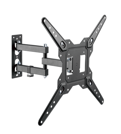 Brateck LPA68-443 Economical Full-Motion TV Wall Mount, Fit Screen Size: 23"-55" Up to 30 KG, Fine Texture Black,382x430x430mm (new) - Image 1