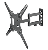Brateck LPA68-443 Economical Full-Motion TV Wall Mount, Fit Screen Size: 23"-55" Up to 30 KG, Fine Texture Black,382x430x430mm (new) - Image 2