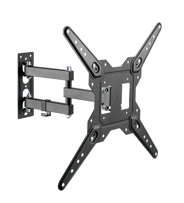 Brateck LPA68-443 Economical Full-Motion TV Wall Mount, Fit Screen Size: 23"-55" Up to 30 KG, Fine Texture Black,382x430x430mm (new) - Image 5