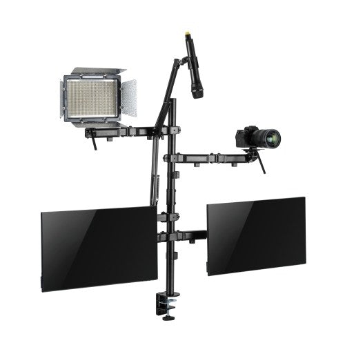 Brateck Dual-Monitor All-in-One Studio Setup Desktop Mount Fit17"-32" Weight Capacity Up to 9kg, Fit Curved Monitor (LS) - Image 2