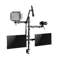 Brateck Dual-Monitor All-in-One Studio Setup Desktop Mount Fit17"-32" Weight Capacity Up to 9kg, Fit Curved Monitor (LS) - Image 2