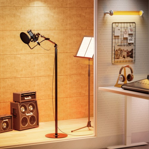 Brateck Flexible Swing-Arm Microphone Floor Stand(NEW), Weight Capacity: 1kg,  Black320x320x1597mm(LS) - Image 3